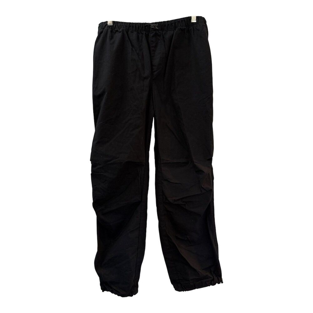No Boundries Pull On Parachute Pant Size Small Black Cotton Bungee NWOT